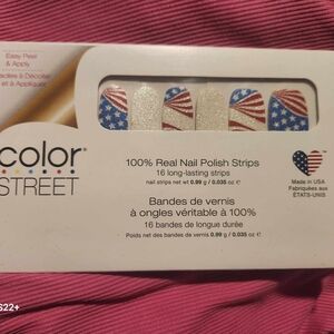 Color Street Patriotic Nail Strips with Glitter